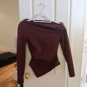 Zara Asymmetrical Stretch Top